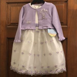 NWT purple formal girls dress